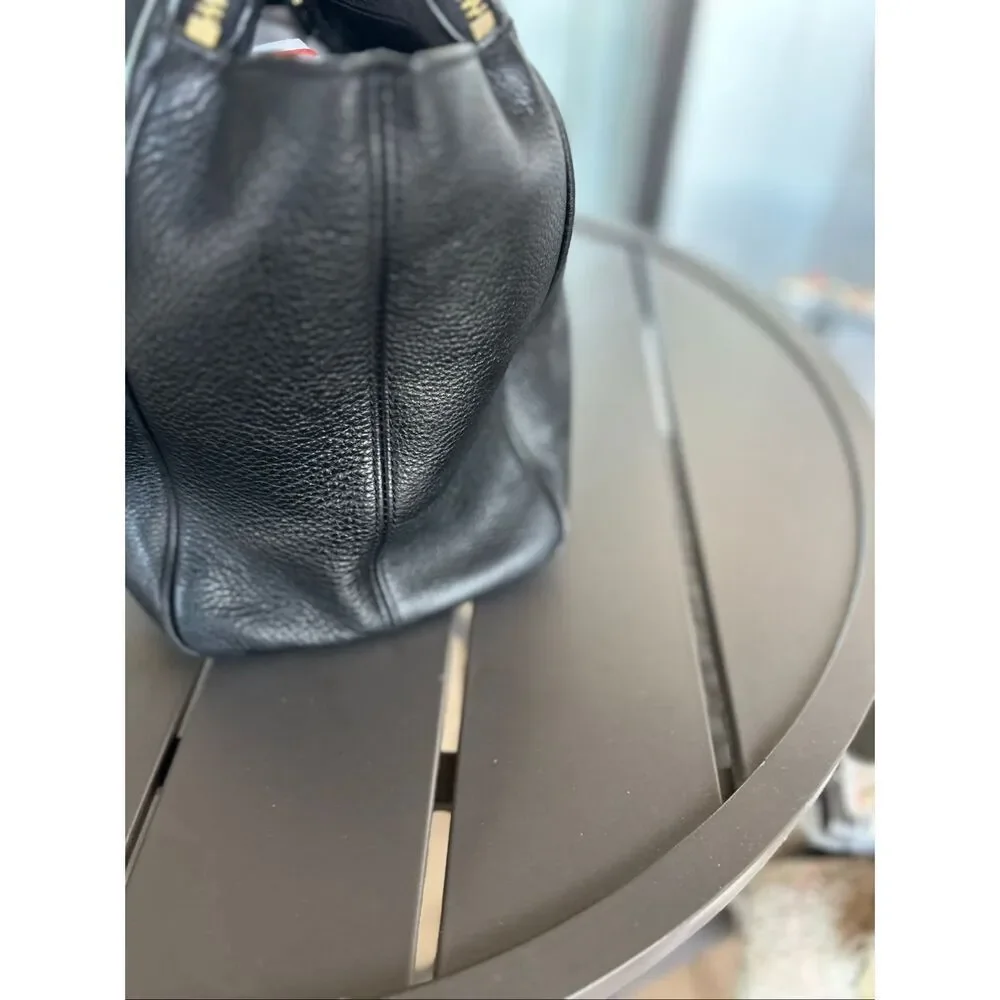 Kate Spade NY Textured Black Leather Satchel